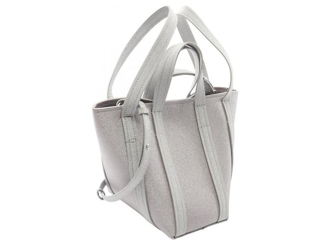 Borsa 2-Way Balenciaga Everyday XS North South Argento - vista 2