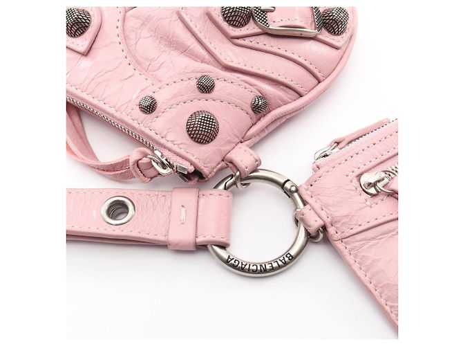 Balenciaga LE CAGOLE Second Bag Clutch Rosa - vista 9