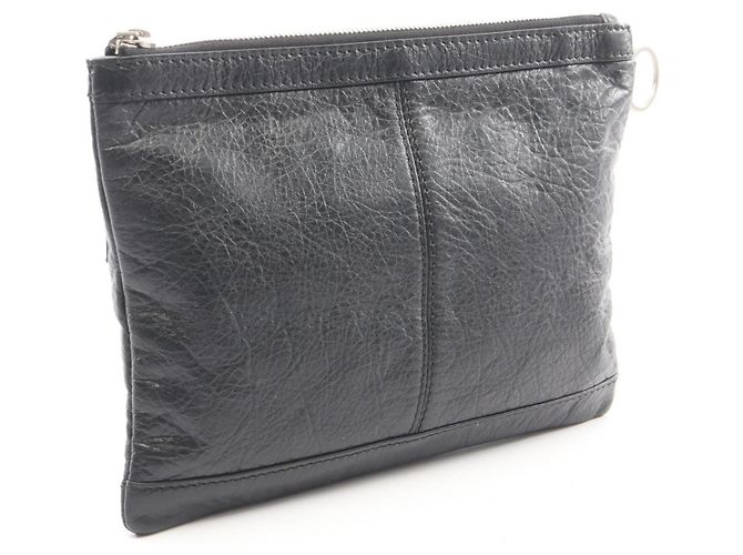 Clutch Balenciaga Classic Clip M Second Bag Nero - vista 2