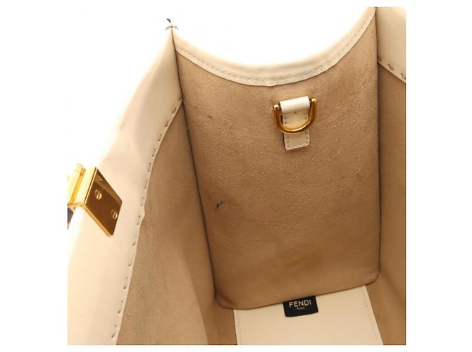 Fendi Sunshine Medium 2-Way Tote Bag Braun Roh - Ansicht 12