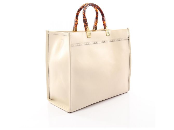 Fendi Sunshine Medium 2-Way Tote Bag Braun Roh - Ansicht 2
