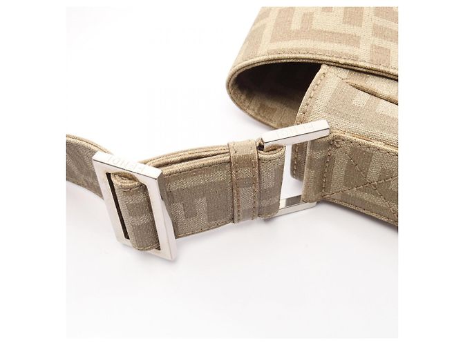 Borsa a Spalla Fendi Zucca Beige - vista 10