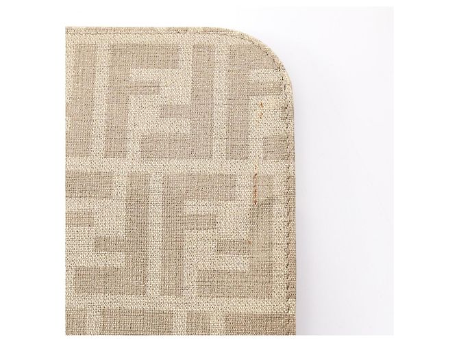 Borsa a Spalla Fendi Zucca Beige - vista 7