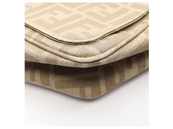 Borsa a Spalla Fendi Zucca Beige - vista 8