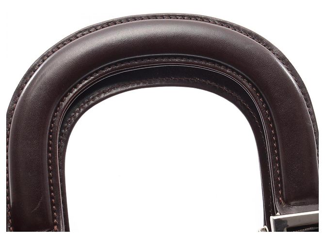 Borsa Fendi Zucca marrone in pelle e tela - vista 8