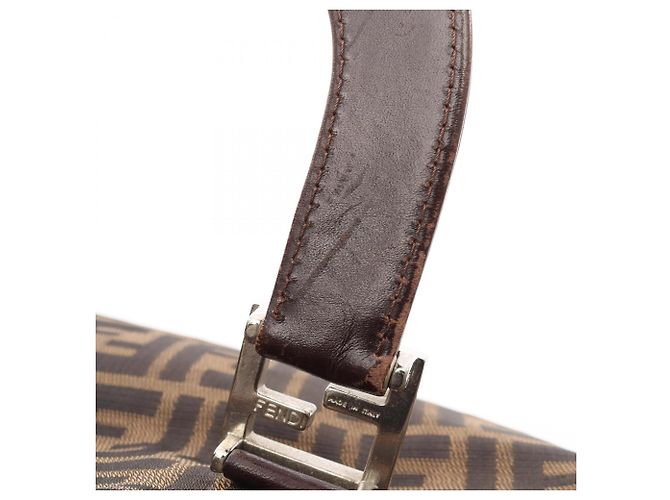 Borsa Fendi Zucca: Pelle e tela in nylon Marrone Nero Beige - vista 9