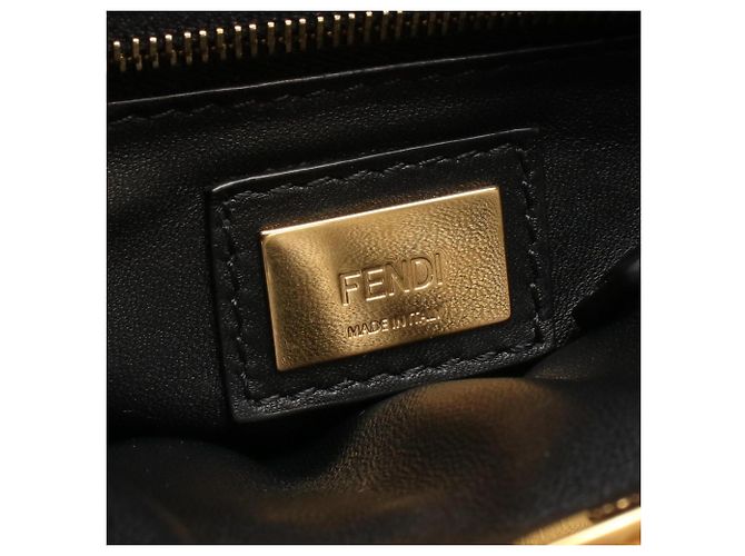 Borsa Fendi Mini Peekaboo 2-Way Nero - vista 4