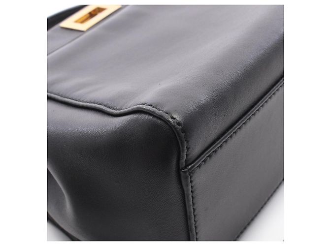Borsa Fendi Mini Peekaboo 2-Way Nero - vista 5