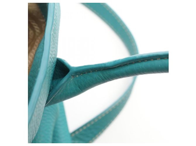 Borsa Tote 2-Way in pelle verde Prada - vista 7