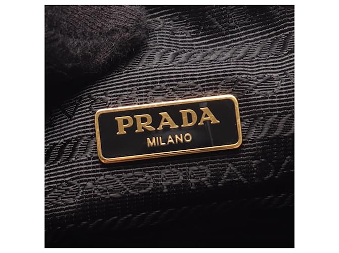 Borsa 2-Way in jacquard LOGO Prada Nero - vista 4