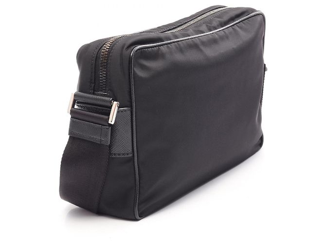Borsa a tracolla Prada RE-NYLON TESSUTO+SAFFIANO Nero - vista 2