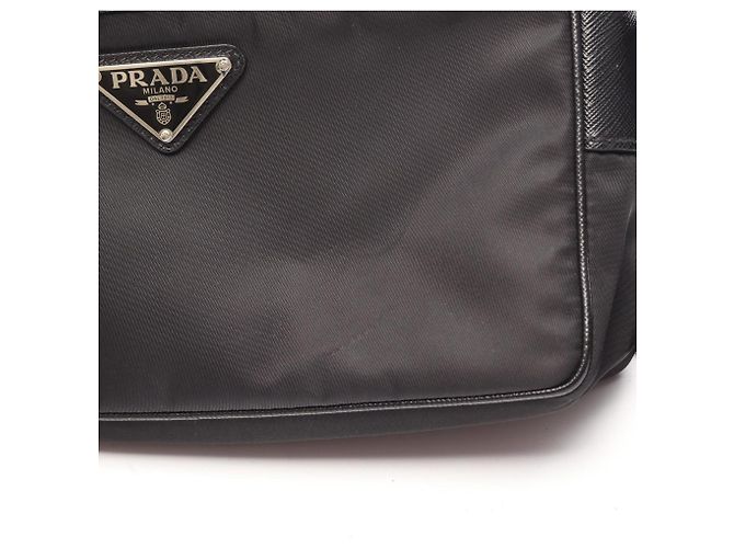 Borsa a tracolla Prada RE-NYLON TESSUTO+SAFFIANO Nero - vista 6