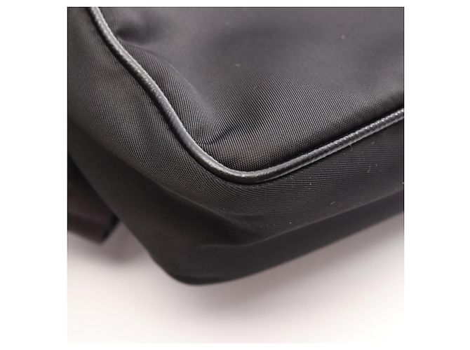 Borsa a tracolla Prada RE-NYLON TESSUTO+SAFFIANO Nero - vista 7