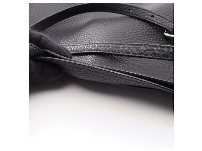 Borsa Tote in pelle nera Prada Nero - vista 10