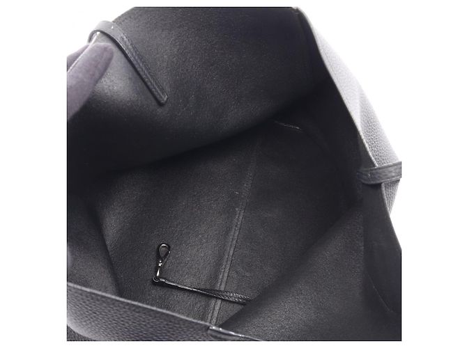 Borsa Tote in pelle nera Prada Nero - vista 3