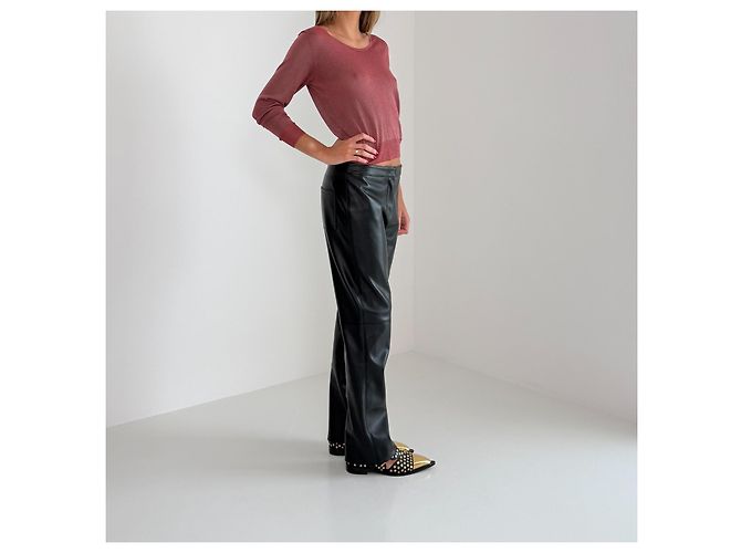 Dries Van Noten Feinstrick-Pullover - Altrosa Bordeaux - Ansicht 5