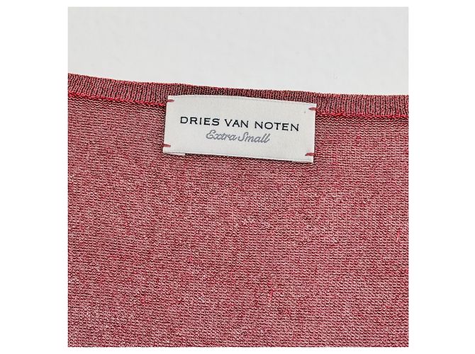 Dries Van Noten Feinstrick-Pullover - Altrosa Bordeaux - Ansicht 7