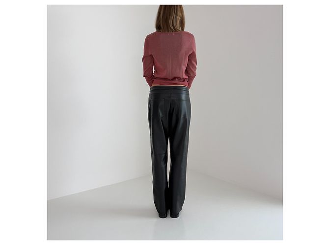 Dries Van Noten Feinstrick-Pullover - Altrosa Bordeaux - Ansicht 9
