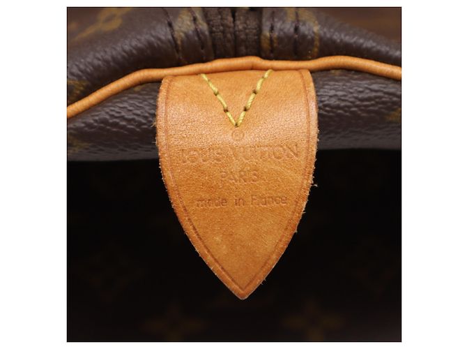 Borsa Boston Louis Vuitton Monogram Keepall 55 Marrone Beige - vista 13