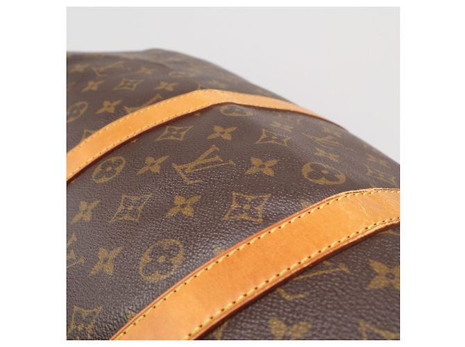 Borsa Boston Louis Vuitton Monogram Keepall 55 Marrone Beige - vista 4