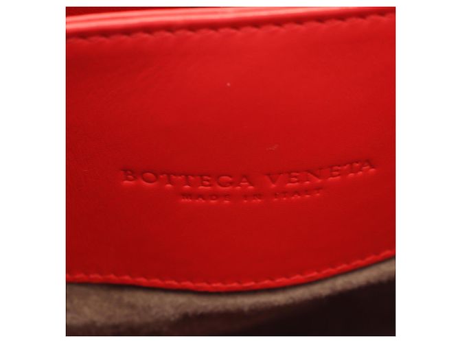 Borsa 2-Way Intrecciato Small Roma di Bottega Veneta Rosso - vista 4