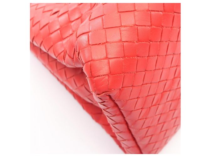 Borsa 2-Way Intrecciato Small Roma di Bottega Veneta Rosso - vista 5