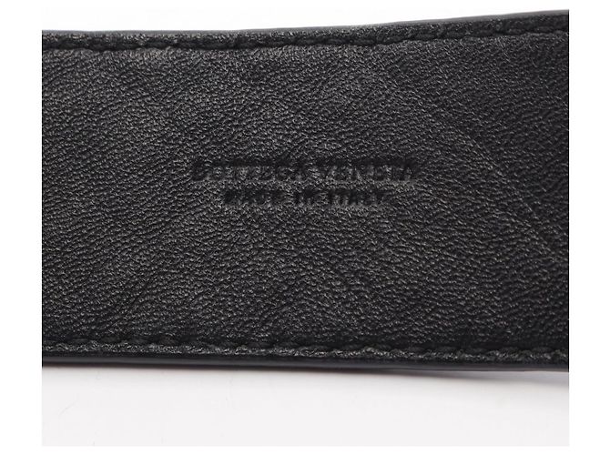 Tracolla Bottega Veneta Intrecciato Checker Nero Crudo - vista 3