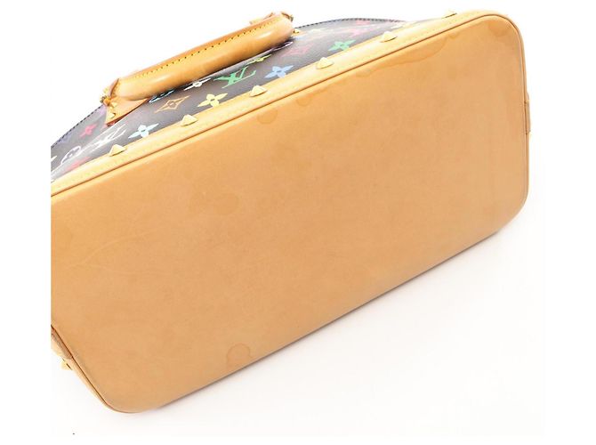 Borsa Louis Vuitton Alma Monogram Multicolor Noir Nero Multicolore - vista 7