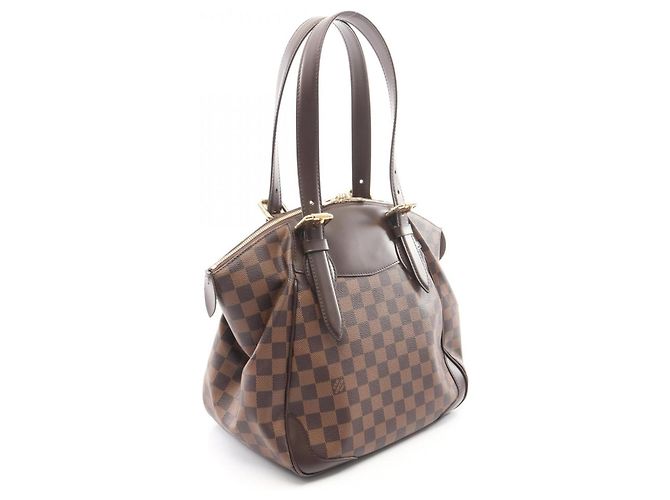 Bolsa de Ombro Louis Vuitton Verona MM Damier Ebene Marrom - vista 2