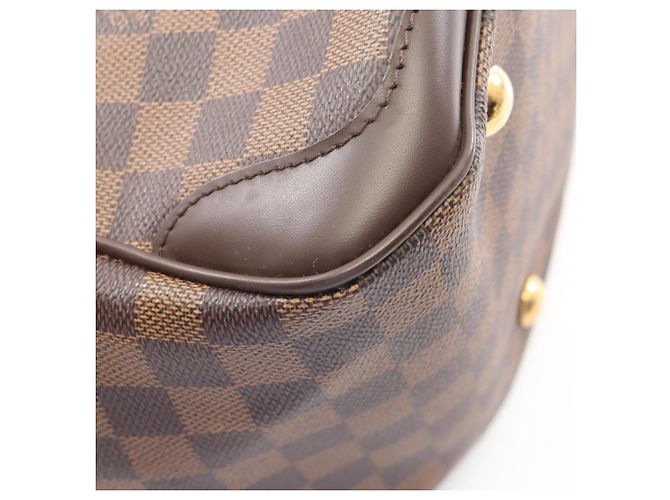 Bolsa de Ombro Louis Vuitton Verona MM Damier Ebene Marrom - vista 6