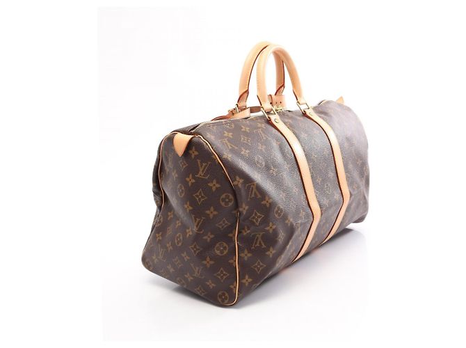 Louis Vuitton Keepall 45 Boston Bag Marrone Monogramma - vista 2