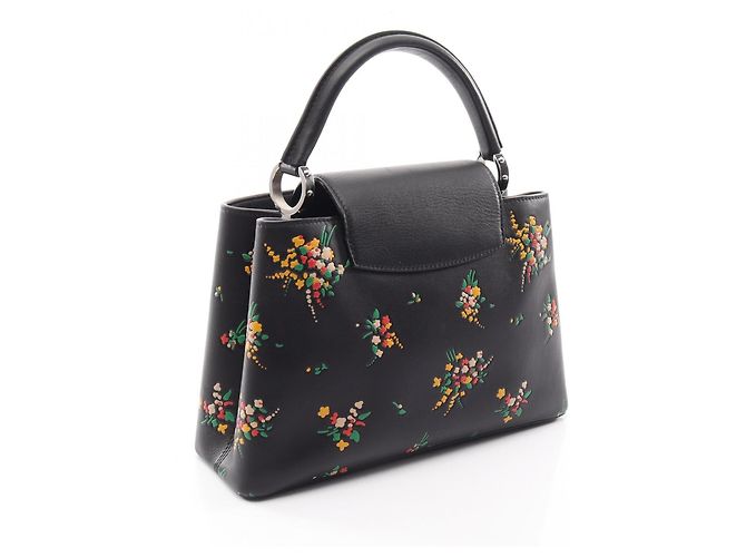 Borsa 2-Way Louis Vuitton Capucines PM Blossom Nero Multicolore - vista 2