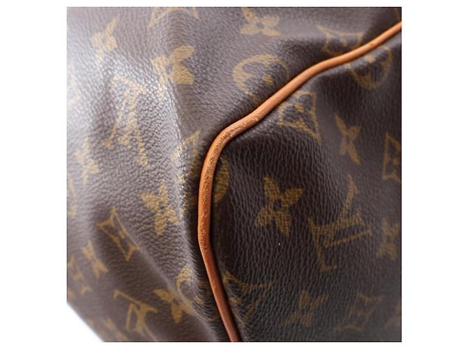 Borsa Boston Louis Vuitton Keepall 55 Marrone Monogramma - vista 10