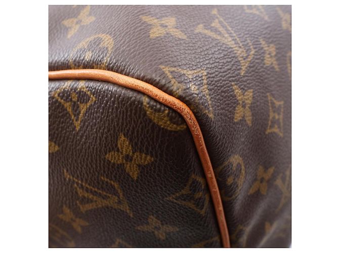 Borsa Boston Louis Vuitton Keepall 55 Marrone Monogramma - vista 11