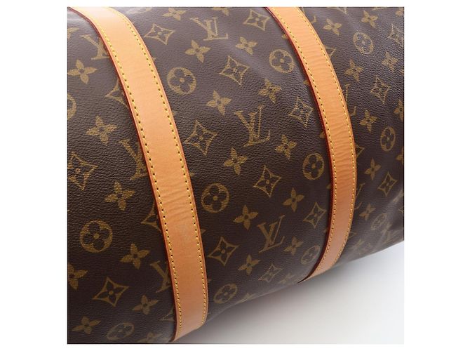 Borsa Boston Louis Vuitton Keepall 55 Marrone Monogramma - vista 15