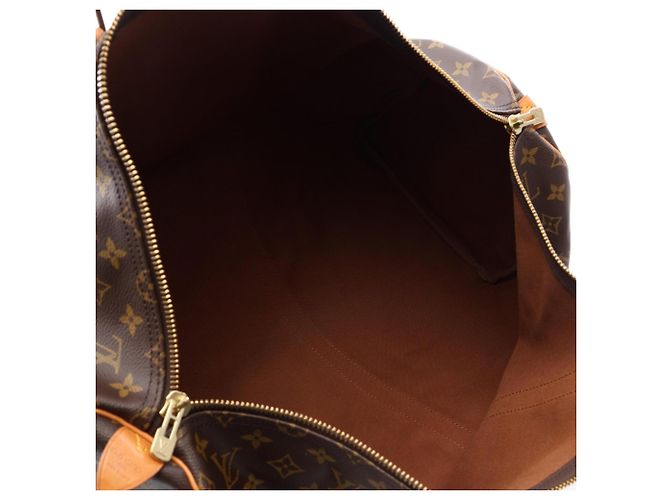 Borsa Boston Louis Vuitton Keepall 55 Marrone Monogramma - vista 3
