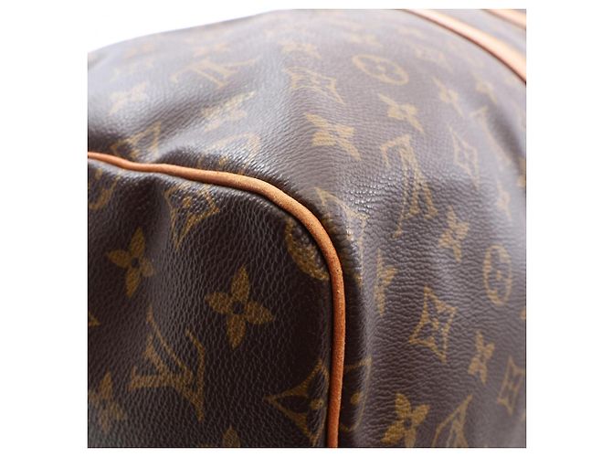 Borsa Boston Louis Vuitton Keepall 55 Marrone Monogramma - vista 9