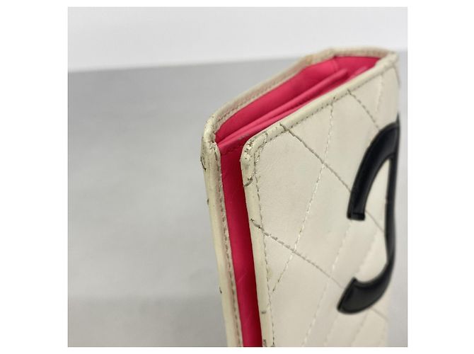 Cartera larga de piel de cordero Cambon Chanel Blanco - vista 6