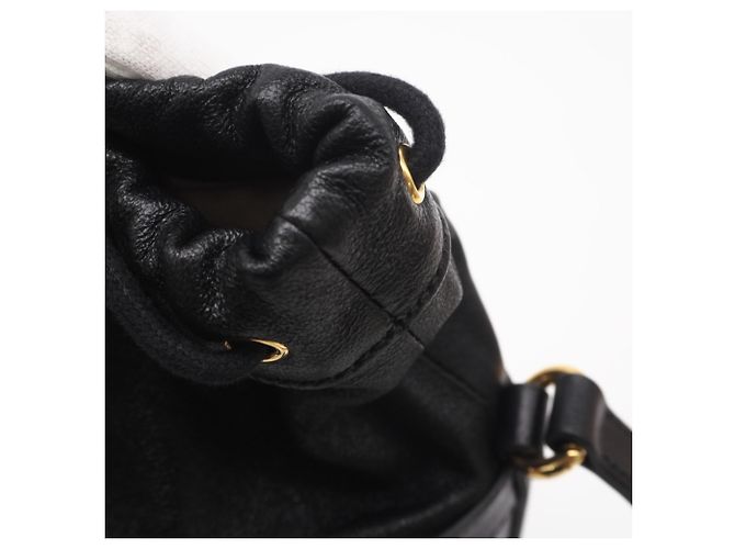 Borsa a tracolla GUCCI in pelle Horsebit 1955 Nero - vista 11