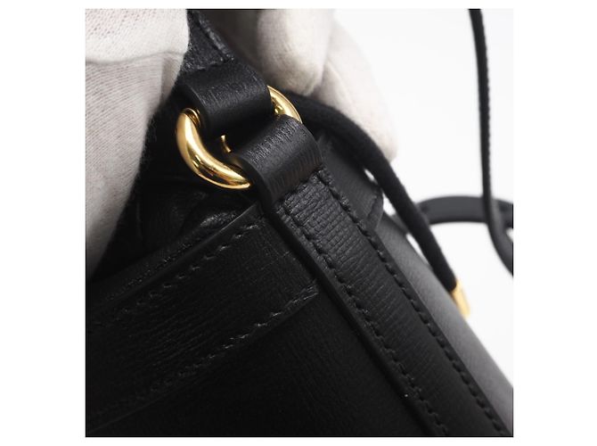 Borsa a tracolla GUCCI in pelle Horsebit 1955 Nero - vista 12