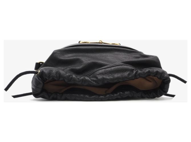 Borsa a tracolla GUCCI in pelle Horsebit 1955 Nero - vista 9