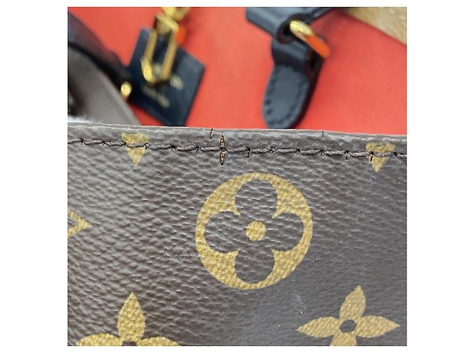 Borsa Tote Louis Vuitton Monogram Giant Reverse OnTheGo MM Marrone - vista 6