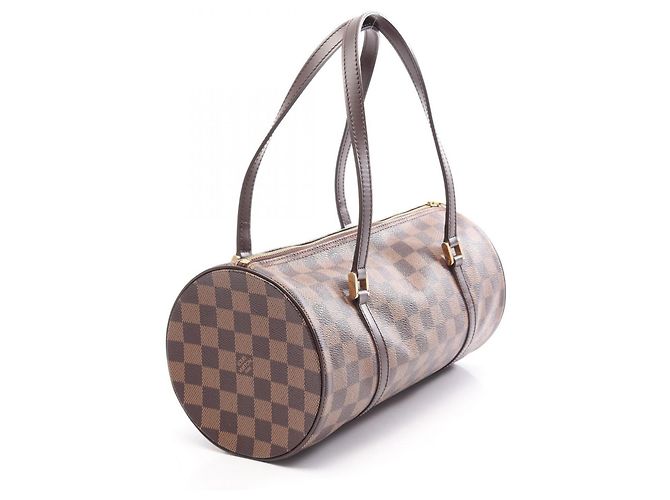 Borsa Louis Vuitton Papillon 30 Marrone Damier ebene - vista 2