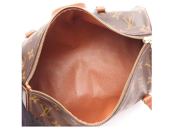 Borsa Louis Vuitton Papillon 30 Marrone Monogramma - vista 3