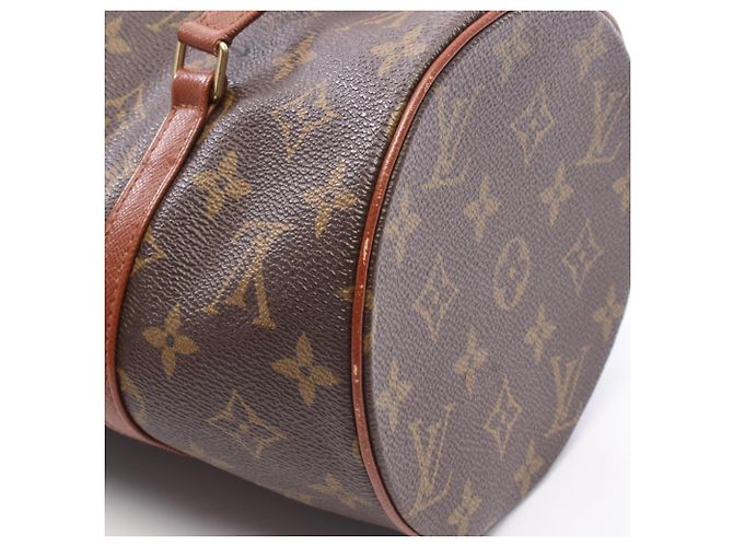 Borsa Louis Vuitton Papillon 30 Marrone Monogramma - vista 13