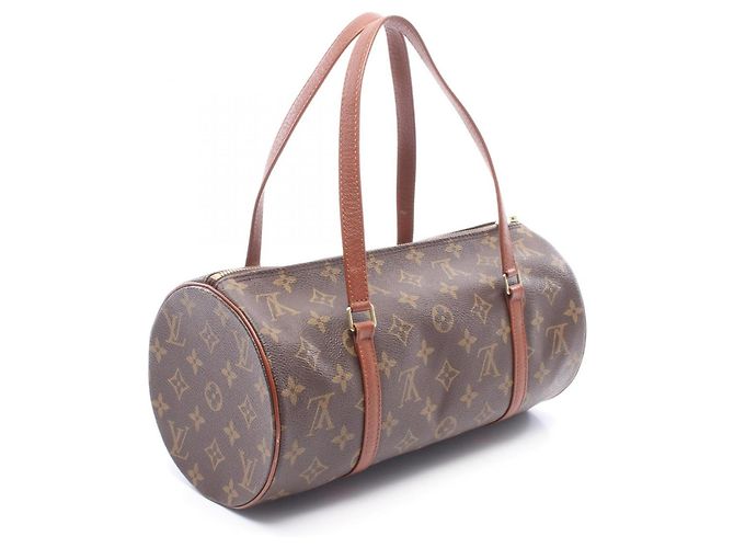 Borsa Louis Vuitton Papillon 30 Marrone Monogramma - vista 2