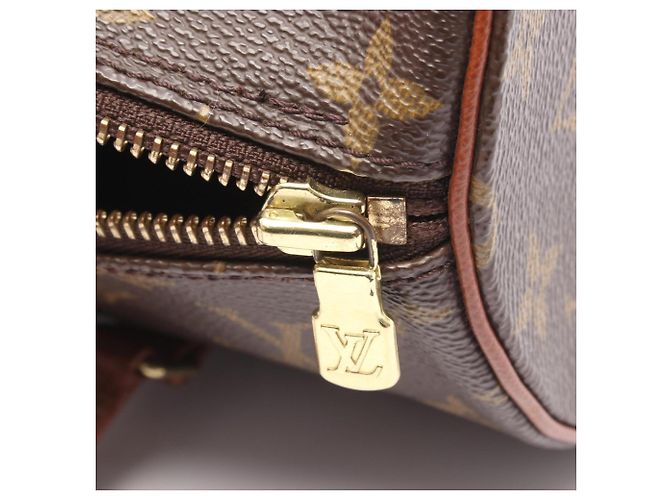 Borsa Louis Vuitton Papillon 30 Marrone Monogramma - vista 6