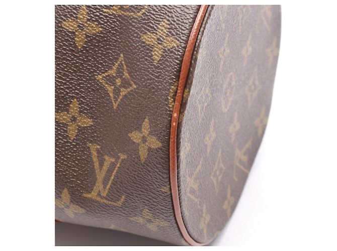 Borsa Louis Vuitton Papillon 30 Marrone Monogramma - vista 9