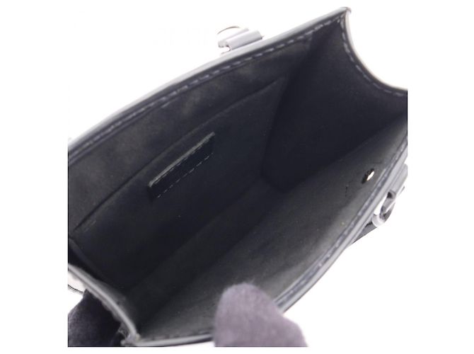Borsa Louis Vuitton Petite Sac Plat Epi Noir Nero - vista 3