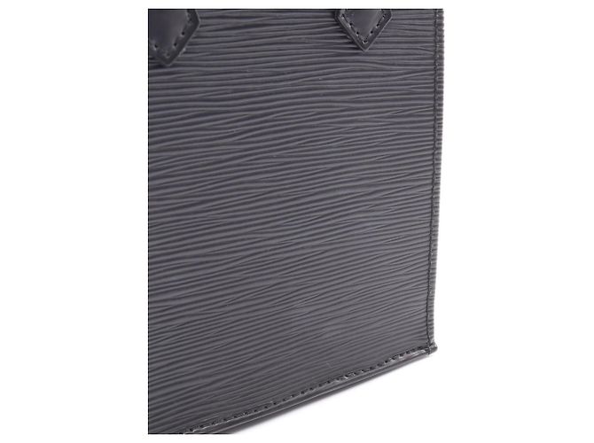Borsa Louis Vuitton Petite Sac Plat Epi Noir Nero - vista 8
